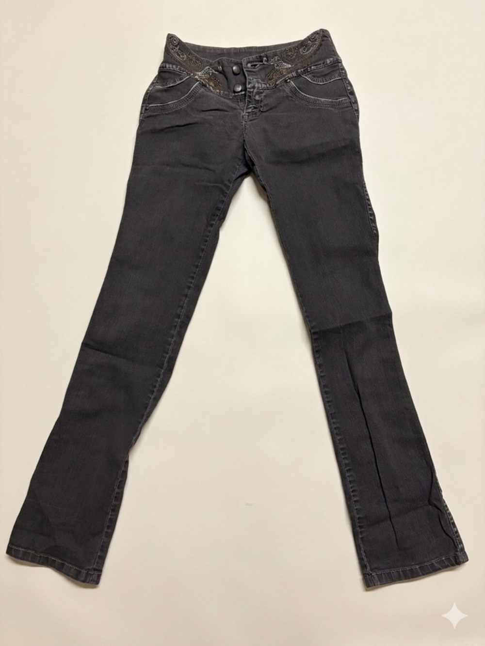 Women’s Black Low-Rise Stretch Jeans
